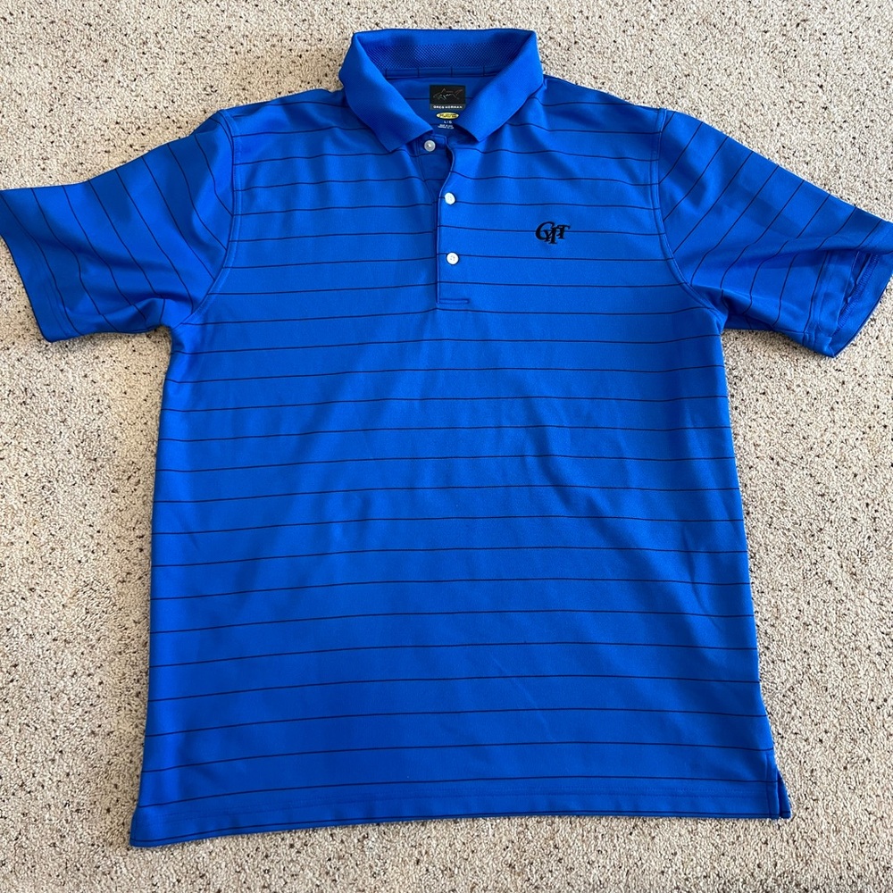 Greg Norman golf polo. Cypress Point CC logo. L Large.